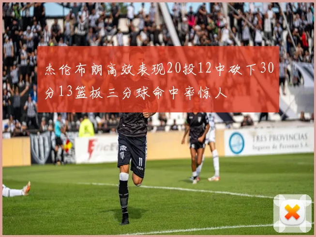 杰伦布朗高效表现20投12中砍下30分13篮板三分球命中率惊人